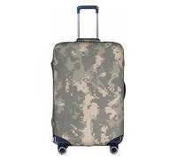WKSGDSG Travel Luggage Cover Protector, Army Digital Camouflage Elastic Suitcase Cover Fits 22-24 Inch Luggage, Universal Anti-Scratch Detachable Carry on Luggage Covers with Concealed Zipper