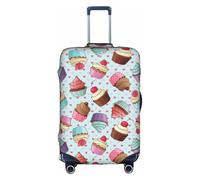 WKSGDSG Travel Luggage Cover Protector, Cupcake Elastic Suitcase Cover Fits 22-24 Inch Luggage, Universal Anti-Scratch Detachable Carry on Luggage Covers with Concealed Zipper