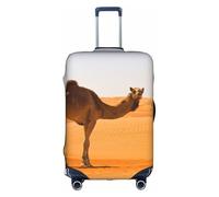 WKSGDSG Travel Luggage Cover Protector, Desert Sand Camel Elastic Suitcase Cover Fits 22-24 Inch Luggage, Universal Anti-Scratch Detachable Carry on Luggage Covers with Concealed Zipper