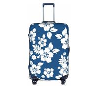 WKSGDSG Travel Luggage Cover Protector, Hawaii Flower Elastic Suitcase Cover Fits 22-24 Inch Luggage, Universal Anti-Scratch Detachable Carry on Luggage Covers with Concealed Zipper