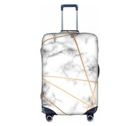 WKSGDSG Travel Luggage Cover Protector, Marbling Texture Elastic Suitcase Cover Fits 22-24 Inch Luggage, Universal Anti-Scratch Detachable Carry on Luggage Covers with Concealed Zipper