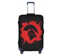 WKSGDSG Travel Luggage Cover Protector, Spartan Warrior Helmet Elastic Suitcase Cover Fits 22-24 Inch Luggage, Universal Anti-Scratch Detachable Carry on Luggage Covers with Concealed Zipper