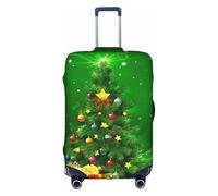WKSGDSG Travel Luggage Cover Suitcase Protector, Christmas Trees Luggage Cover Elastic Washable Anti-Scratch Suitcase Sleeve with Concealed Zipper for Wheeled Suitcase Fits 25-28 Inch Luggage