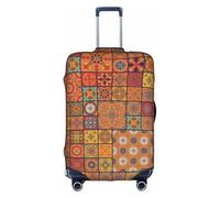 WKSGDSG Travel Luggage Cover Suitcase Protector, Group of Moroccan Luggage Cover Elastic Washable Anti-Scratch Suitcase Sleeve with Concealed Zipper for Wheeled Suitcase Fits 25-28 Inch Luggage