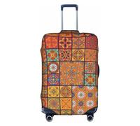 WKSGDSG Travel Luggage Cover Suitcase Protector, Group of Moroccan Luggage Cover Elastic Washable Anti-Scratch Suitcase Sleeve with Concealed Zipper for Wheeled Suitcase Fits 25-28 Inch Luggage