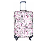 WKSGDSG Travel Luggage Cover Suitcase Protector, Gymnastics Luggage Cover Elastic Washable Anti-Scratch Suitcase Sleeve with Concealed Zipper for Wheeled Suitcase Fits 25-28 Inch Luggage