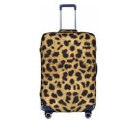 WKSGDSG Travel Luggage Cover Suitcase Protector, Leopard Animal Print Luggage Cover Elastic Washable Anti-Scratch Suitcase Sleeve with Concealed Zipper for Wheeled Suitcase Fits 25-28 Inch Luggage