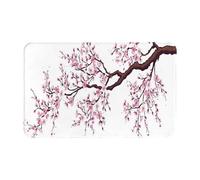 WKSGDSG Washable Indoor Doormat Cherry Blossoms Tree Entrance Rug For Indoor/Outdoor, Non Slip Floor Inside Back Door Mats, Quick Absorbent Welcome Mat Door Mats For Entryway 49x80 Cm