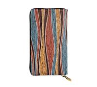 WKSGDSG Zipper Wallet for Women, Colorful Stripes, Large Capacity Checkbook Long Clutch Wallet with Coin Pocket, Faux Leather Organizer for Cash, Cards, Travel, Daily Use, Gift