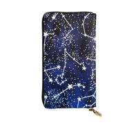 WKSGDSG Zipper Wallet for Women, Glow in The Dark, Large Capacity Checkbook Long Clutch Wallet with Coin Pocket, Faux Leather Organizer for Cash, Cards, Travel, Daily Use, Gift