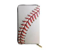 WKSGDSG Zipper Wallet for Women, Sport Ball Baseball, Large Capacity Checkbook Long Clutch Wallet with Coin Pocket, Faux Leather Organizer for Cash, Cards, Travel, Daily Use, Gift