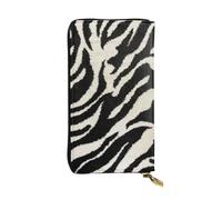 WKSGDSG Zipper Wallet for Women, Zebra Animal, Large Capacity Checkbook Long Clutch Wallet with Coin Pocket, Faux Leather Organizer for Cash, Cards, Travel, Daily Use, Gift