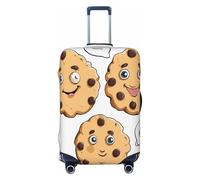 WKSZCYHLKL Chocolate Chip with Different Expressions Print Suitcase Cover Luggage Covers for Suitcase Elastic Luggage Protector Covers