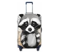 WKSZCYHLKL Cute Raccoon Print Suitcase Cover Luggage Covers for Suitcase Elastic Luggage Protector Covers