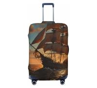 WKSZCYHLKL Fantasy Pirate Ship Print Suitcase Cover Luggage Covers for Suitcase Elastic Luggage Protector Covers