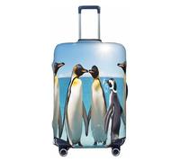WKSZCYHLKL Happy Penguin Print Suitcase Cover Luggage Covers for Suitcase Elastic Luggage Protector Covers