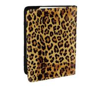 WKSZCYHLKL Leopard Pattern Print Print Passport Holder Pu Leather Travel Wallet Passport Case Passport Covers 6.5 Inch Multiple Card Slots for Men and Women