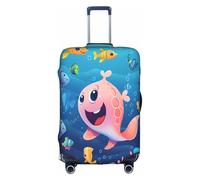 WKSZCYHLKL Luggage Covers for Suitcase Cartoon Sea Fish Print Print Suitcase Cover Elastic Luggage Protector Covers