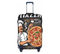 WKSZCYHLKL Luggage Covers for Suitcase Chef Pizza Print Suitcase Cover Elastic Luggage Protector Covers