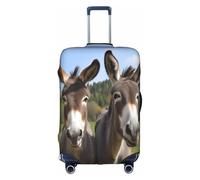 WKSZCYHLKL Luggage Covers for Suitcase Cute Donkeys Print Suitcase Cover Elastic Luggage Protector Covers