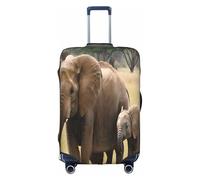 WKSZCYHLKL Luggage Covers for Suitcase Elephant Family Print Suitcase Cover Elastic Luggage Protector Covers