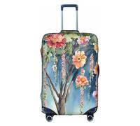 WKSZCYHLKL Luggage Covers for Suitcase Floral Ivy Blossoms Tree Print Suitcase Cover Elastic Luggage Protector Covers