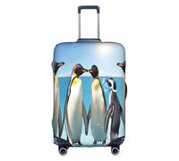 WKSZCYHLKL Luggage Covers for Suitcase Happy Penguin Print Suitcase Cover Elastic Luggage Protector Covers