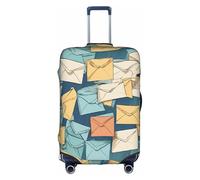 WKSZCYHLKL Luggage Covers for Suitcase Postal Stationery Print Suitcase Cover Elastic Luggage Protector Covers
