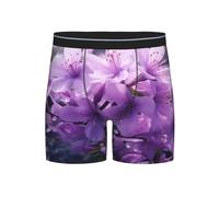 WKSZCYHLKL Men'S Long-Legged Boxers Briefs Soft Underpant Breathable And Sweat Absorbent Underwear (S-2xl) Black