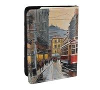 WKSZCYHLKL San Francisco Print Passport Holder Pu Leather Travel Wallet Passport Case Passport Covers 6.5 Inch Multiple Card Slots for Men and Women