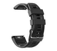 WKWPYCYUH 22mm 26mm Watchband Compatible With Garmin Fenix 7X 7 Smart Watch Silicone Band Fenix 6 6X Pro 5 5X Plus 3HR 935 Quick Easyfit Wrist Strap Watch strap(Black,26mm Garmin Enduro)