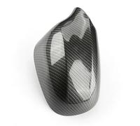 WKWPYCYUH 2Pcs Left + Right Rearview Mirror Case Cap 51167205291 Fit for BMW E90 E91 E92 E93 LCI 2009 2010 2011 Black Carbon Pattern ABS Automobile rearview mirror(Dark Grey)