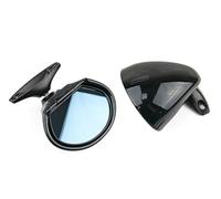 WKWPYCYUH 2pcs Universal Car Side Mirrors Wing Mirror Auto Classic Retro Door Wing Rearview Mirror L+R Replacement Refit For Most Cars Automobile rearview mirror(Glossy black)