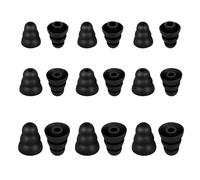 WKYMY 9 Pairs Replacement Earbud Tips Triple Flange Ear Tip for Most in Ear Headphones (Inner Hole 3.8mm) Earbud Covers Triple Flange Noise Isolate Silicone Ear Bud Tips, Black S M L