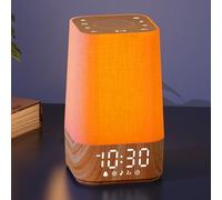 Wkzay White Noise Sound Machine: with Sunrise Alarm Clock and Night Light, 30 Soothing Sounds, Adjustable Volume, Sleep Timer, Smart Memory, Ideals for Adults, Kids and Babies (Wood Grain)