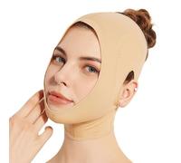 WKZSXXMJ After Liposuction Surgery Facial Compression Neck Coverage Chin Strap V-Shaped Face Slimmer Jowl Tightening Lifting Belt(S)