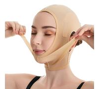 WKZSXXMJ Chin Strap Support Band Neck Cover Strap Bandage Post Surgery Face Lifting Slimmer Chin Lift Facial Compression Wrap(L)
