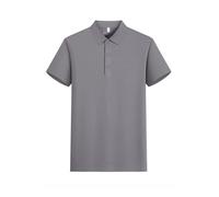 WKZSXXMJ Custom Polo Shirt for Men Women Unisex Lightweight Dry Fit Pique Workwear for Golf Tennis Daily Casual(Gris,L)
