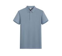 WKZSXXMJ Custom Polo Shirt for Men Women Unisex Lightweight Dry Fit Pique Workwear for Golf Tennis Daily Casual(Light Blue,L)