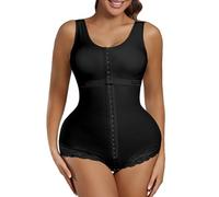 WKZSXXMJ Fajas Tummy Tuck Compression Garment for Women BBL Post Surgery Waist Trainer Postpartum Shapewear Bodysuit(L)
