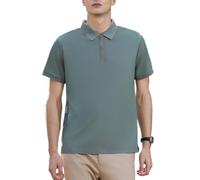 WKZSXXMJ Personalised Men Women Polo Shirts Custom Text Logo Dry Cool Fit Sun Protection Outdoor Sport Quick Dry Work Uniforms(Light Green,L)