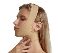 WKZSXXMJ Womens Face Toning Belt Double Chin Slimmer Chin Support Strap After Lipo Compression Garment Wrap Facial Band(M)