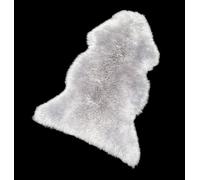 WL&ALLEN Large Sheepskin Rug Genuine Thick and Lush 3 Inch Pile,Luxury Australian Pelts |Large Sheepskin Wool Area Rugs (Large Single Pelt 2'6" x 3'7",Grey)