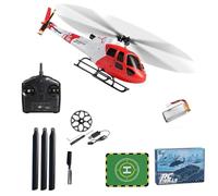 WL AS350 Remote Controlled Helicopter, 2.4G 4-Channel 3-Blade Flybarless RC Helicopter with Gyro, Altitude Hold, Optical Flow Positioning, Start with One Button, RC Planes Gift for Adults K150