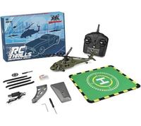 WL K170 RC Helicopter, 2.4G 4CH Flybarless Black Hawk UH-60L Aircraft with 6-axis Gyro, One-key Takeoff/Landing, 8 Min of Flight Time, Ideal for RC Aircraft Enthusiast (RTF Version)