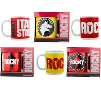 WL Rocky Balboa The Italian Stallion - 350ml Ceramic Mug - Coffee Tea Drinking Mug Pack of 3-3 Styles
