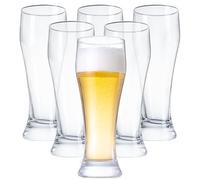 Wlasss Beer Glasses Set of 6,15 oz Glasses Drinking Set, Craft Pint Glasses for Freezer Supply Aroma Retention, Tall Beer Mug and Glassware,Unique Gifts for Men
