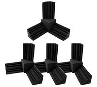 Wlauqueta 16 Pieces/Sets Acoustic Foam 12 Pieces Series Low Foam Wall Traps + 4 Pieces Square Sound Insulation High Density Fireproof Foam