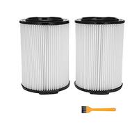 Wlauqueta 2 Pieces Series Standard Wet Dry Vac HEPA Filter Replacement Washable for VF4000 Vac 5-20 Gallon Vacuum Cleaner Filter