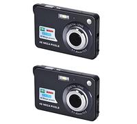 Wlauqueta 2 x 2.7 Inch HD Display Anti-Shake Mini Camcorder Digital Camera